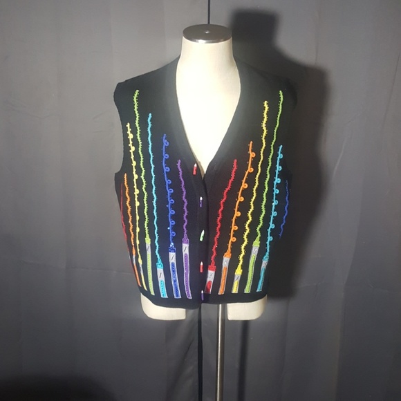 Jack b quick Jackets & Blazers - JACK B QUICK SWEATER VEST CRAYONS XL
